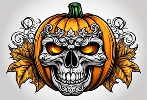 Pumpkin tattoo idea