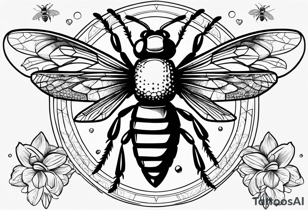 I currently have a bee tattoo on the center of my forearm palm side. I want to incorporate an alligator, magnolia's, and a pelican around it to make a cohesive design tattoo idea