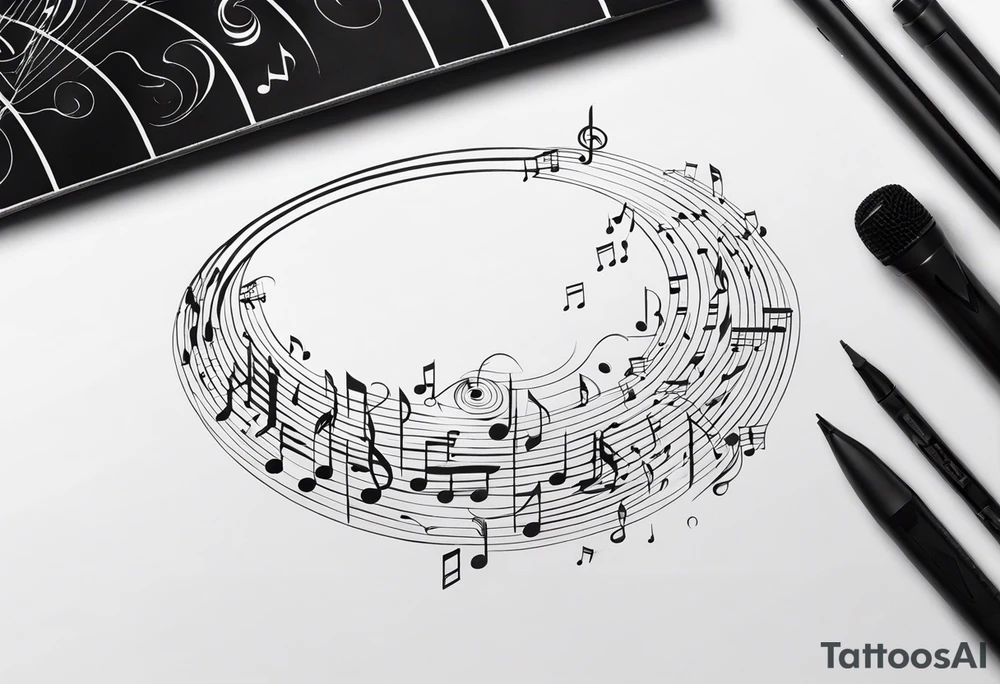 music tattoo idea
