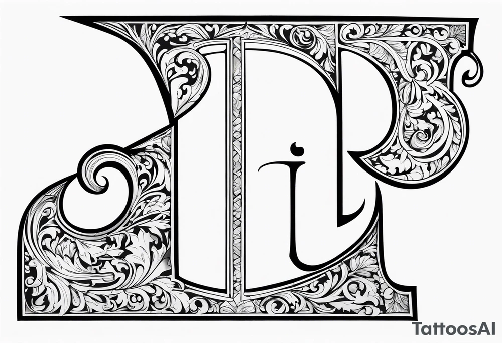 The letter I tattoo idea