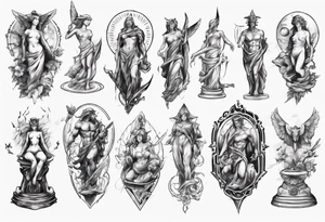 Statue tattoo idea