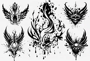 Paint splash tattoo idea