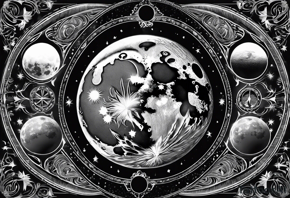 Moon phases tattoo idea