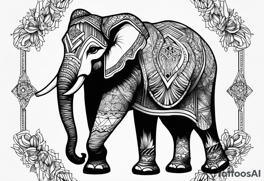 Elephant tattoo idea