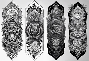 full body tattoo on the back from top to bottom tattoo idea