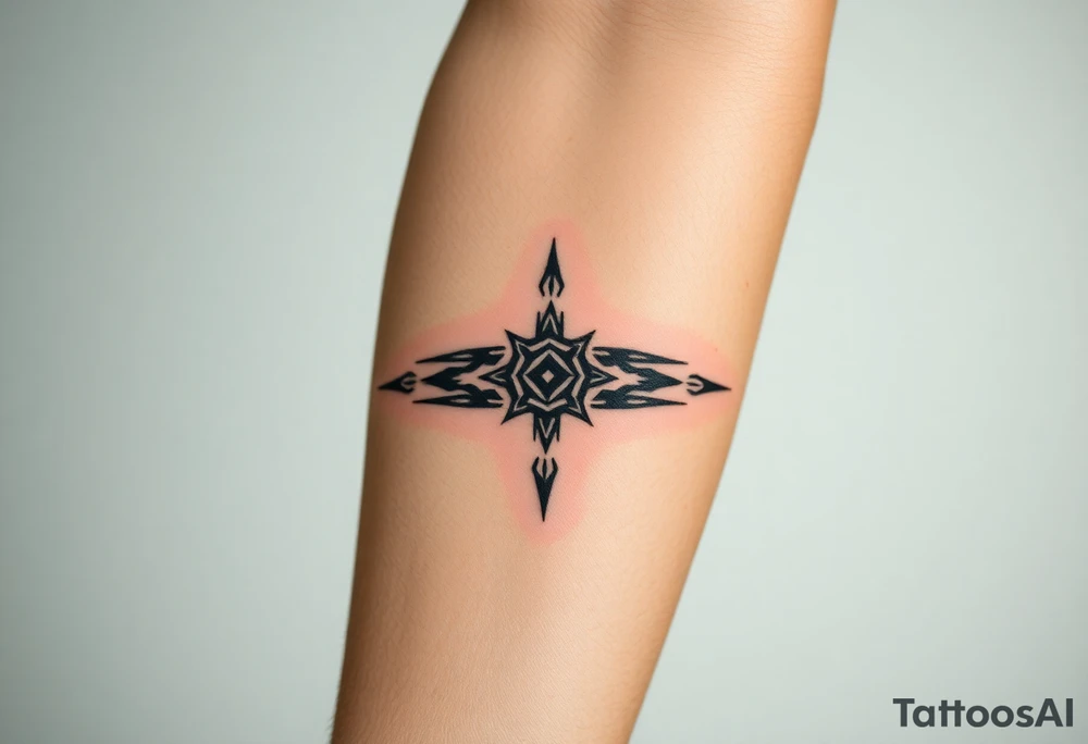 lines geometric tattoo idea