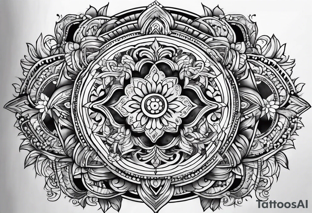 underbust hena tattoo idea