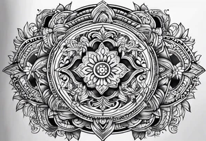 underbust hena tattoo idea