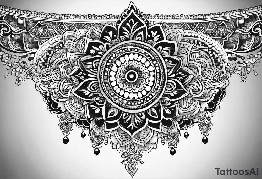 henna sleeve tattoo idea
