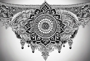 henna sleeve tattoo idea