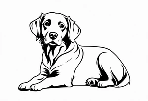 cachorro que tem um coração no bumbum antes do rabo felpudo tattoo idea