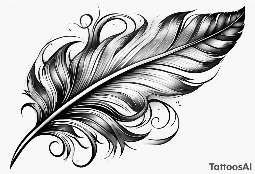 Feather tattoo idea