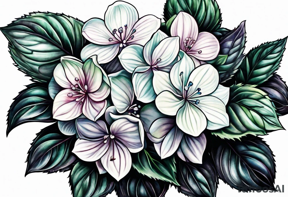 Hydrangea tattoo idea