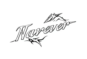 Name cover up behind the ear tattoo idea