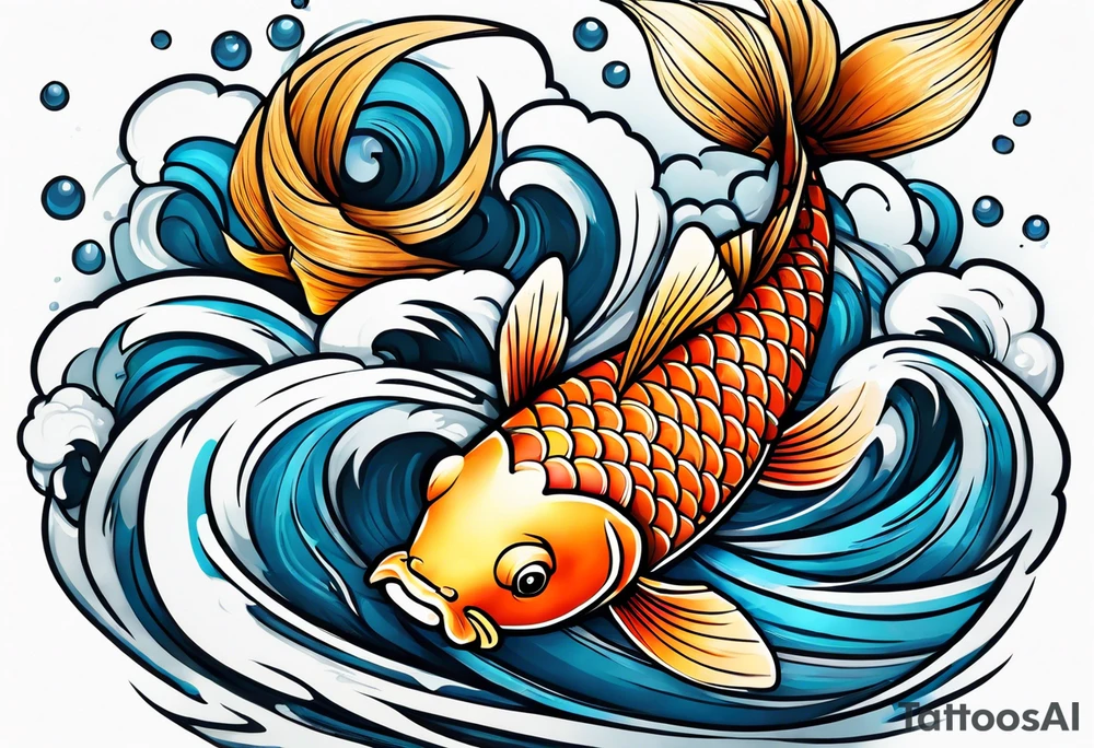 Koi fish tattoo idea