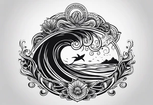 ocean tattoo idea
