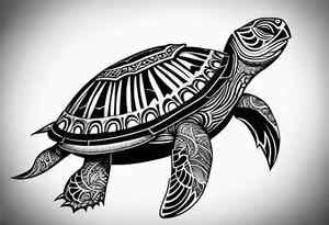 Turtle Polynesian, tribal tattoo tattoo idea