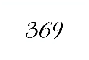 369 tattoo idea