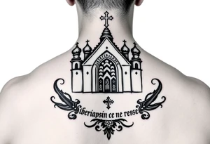 Tatouage vierge de kazan église russe orthodoxe
Avec inscription en russe tattoo idea