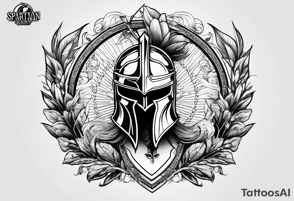 Spartan crest tattoo idea