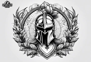 Spartan crest tattoo idea