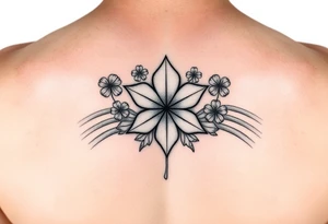 Star four leaf clovers and rainbows tattoo idea