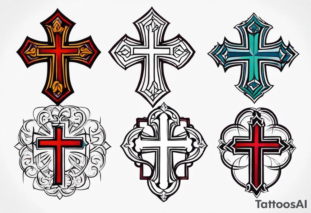 cross for the wrist tattoo idea