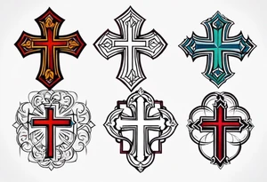cross for the wrist tattoo idea