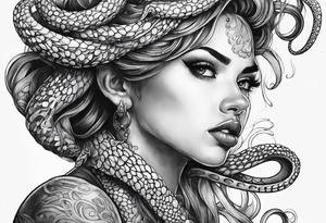 choking tentacle tattoo idea