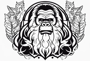 bigfoot in therapy tattoo idea