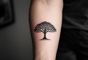 tree of life tattoo that spans across forearm tattoo idea