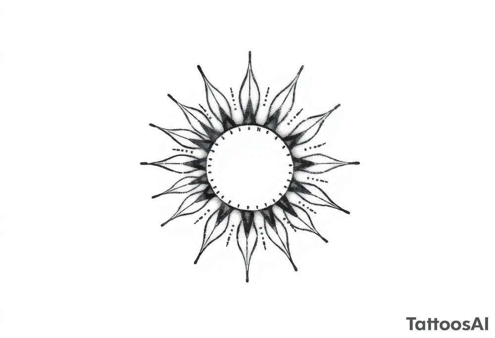 Sun tattoo idea