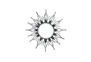 Sun tattoo idea