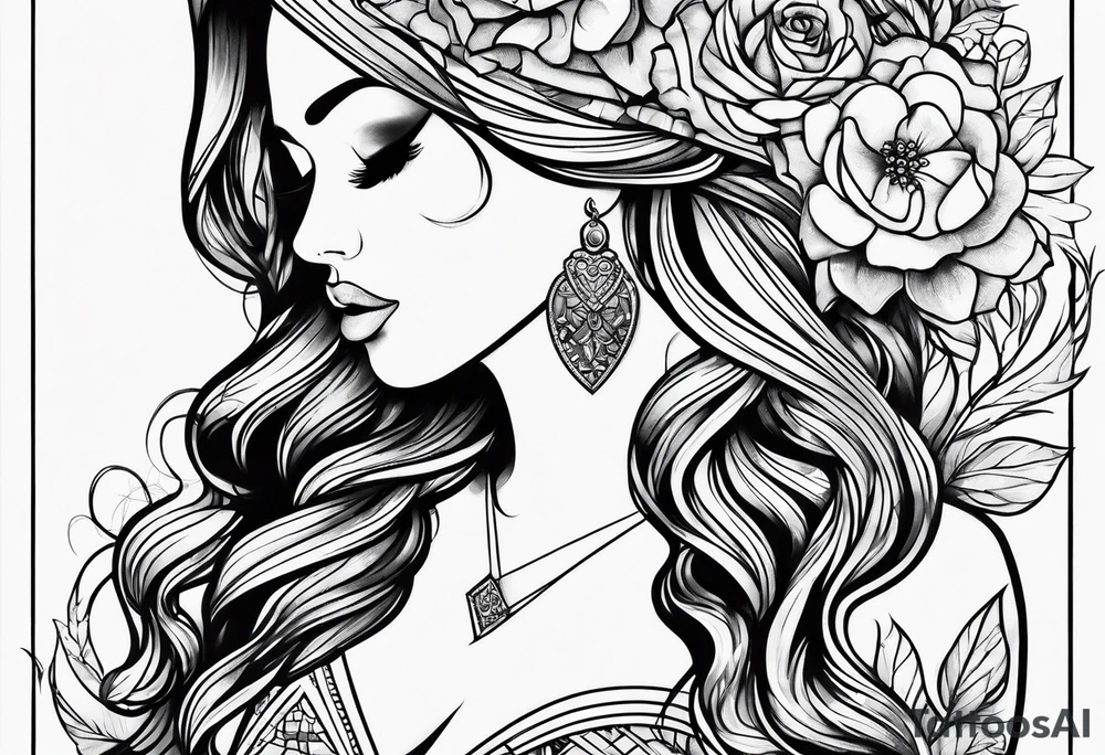 life is about love tattoo idea