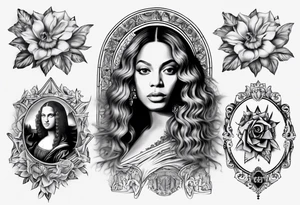 Beyoncé 
As Mona Lisa tattoo idea