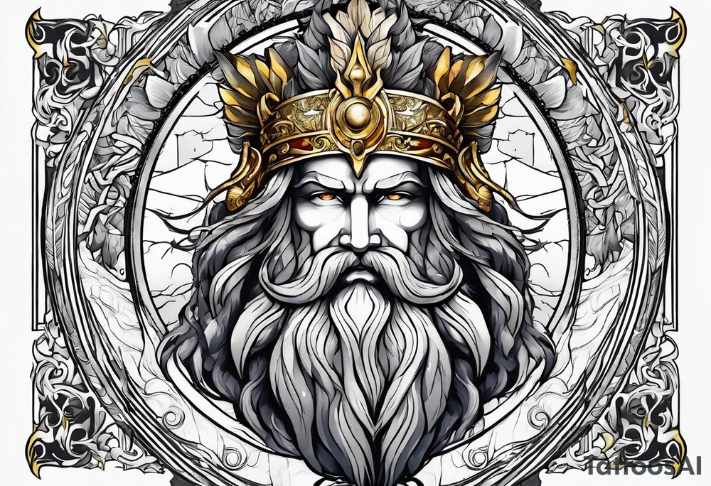 mitologia grecka zeus i pioruny tattoo idea