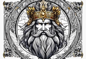 mitologia grecka zeus i pioruny tattoo idea
