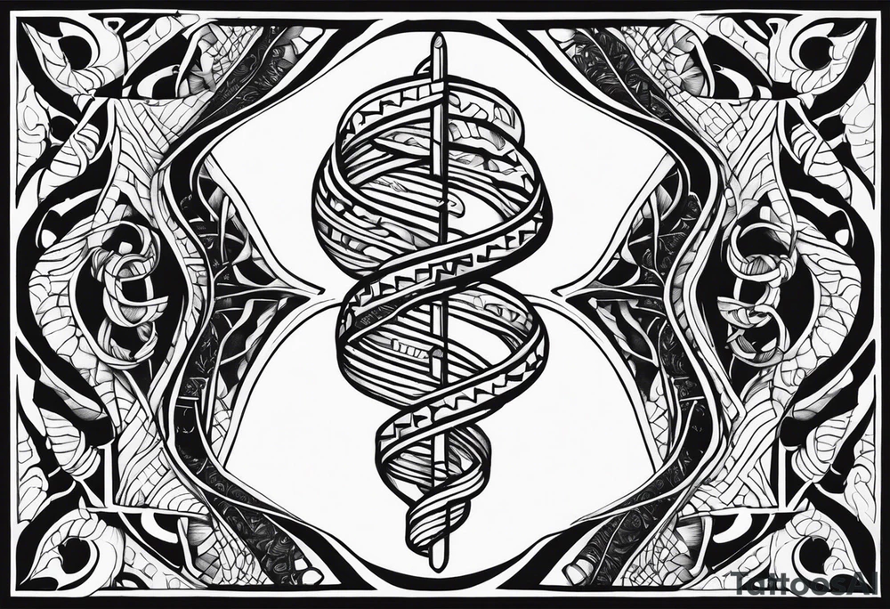 VIII.XXV.MMXVII with a DNA strand tattoo idea