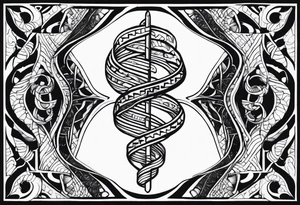 VIII.XXV.MMXVII with a DNA strand tattoo idea