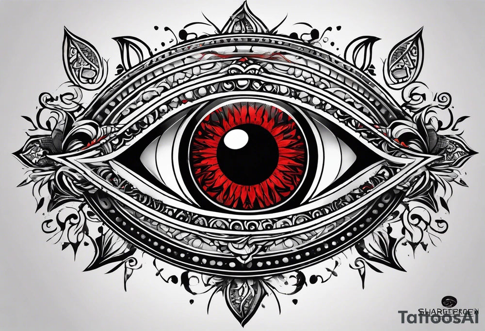 Sharingan eyes tattoo idea