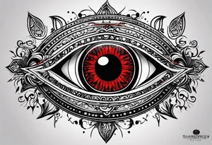 Sharingan eyes tattoo idea