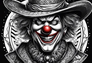 buggie the clown from one piece tattoo idea
