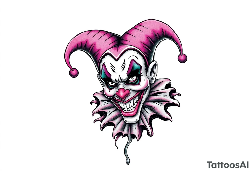 Silly jester tattoo idea