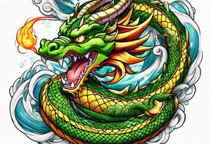 Dragon Ball z shenron tattoo idea