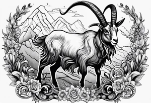 Capricorn goat. tattoo idea