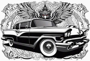 Car low rider gambar garuda tattoo idea