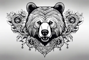 small bear tattoo idea