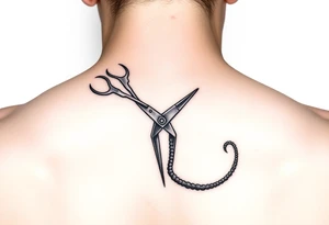 scissors cutting sperm tattoo idea