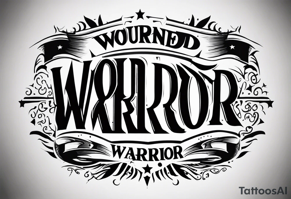 Wounded warrior tattoo idea