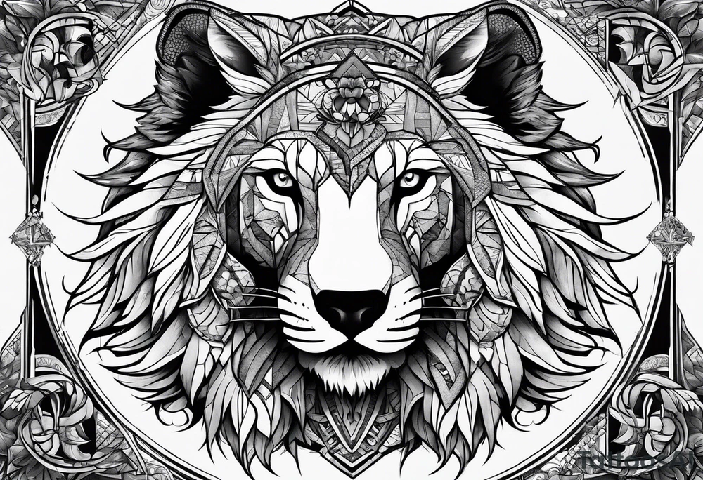 Alpha group of animals tattoo idea